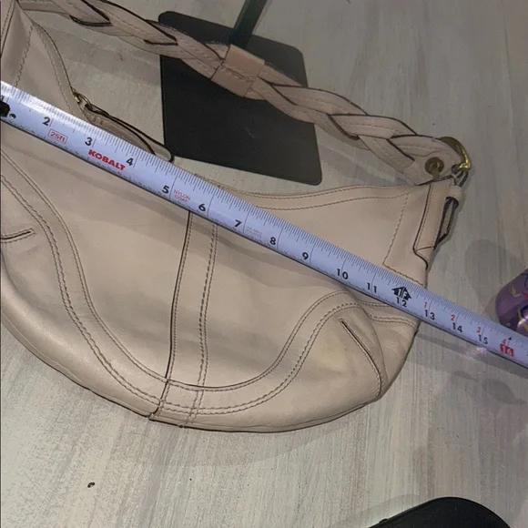 Vintage Coach SoHo Off-White Leather Braided Strap Hobo Bag - Picture 15 of 16